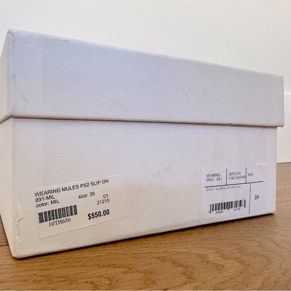 STUDIO NICHOLSON White Wearing Mules, 39 - Picture 12 of 13